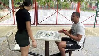 I get revenge on my best friend with her Latino ex-boyfriend. I invite him to fuck with his huge penis at his stepfathers' house until I get his delicious milk out of him. - 2 image