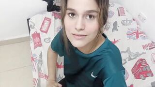 I fuck my cute stepsister really hard while I'm on a video call with my cuckold girlfriend.