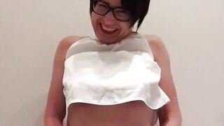 Very strong squirt in the office toilet - 3 image