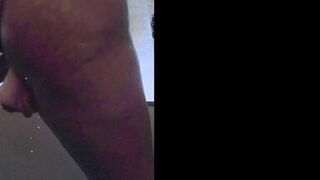 Hot MILF pounds both holes squirting all over the floor