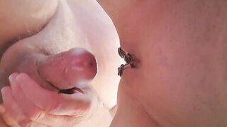 Watch CaraPornstar's tight pussy get stretched by MastersCnz's massive dildo and squirt in ecstasy!