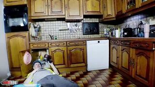 Brillite Marilyn & Terry Kemaco get wild in a Mexican kitchen fuckfest with real orgasms and squirts - 7 image
