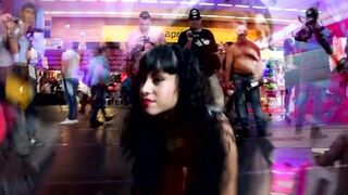 Watch this Spanish MILF have a public squirtfest and get off like a fountain - 2 image