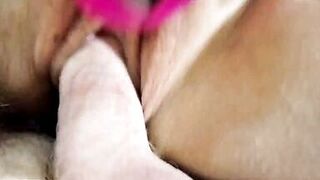 Watch AimeeParadise and Peter Stone's steamy solo session: Mature blonde granny gets her wet pussy toyed to squirting - 1 image